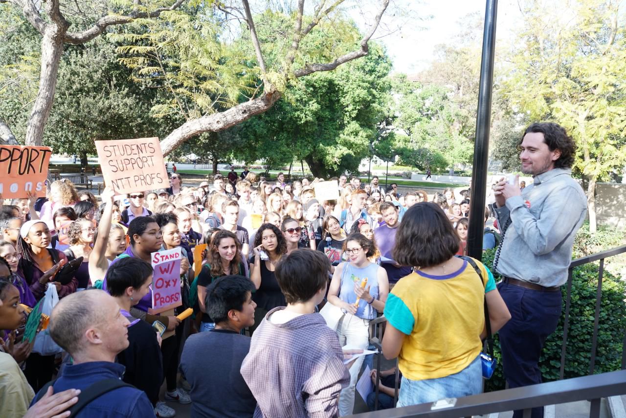 Union rally at Occidental College
